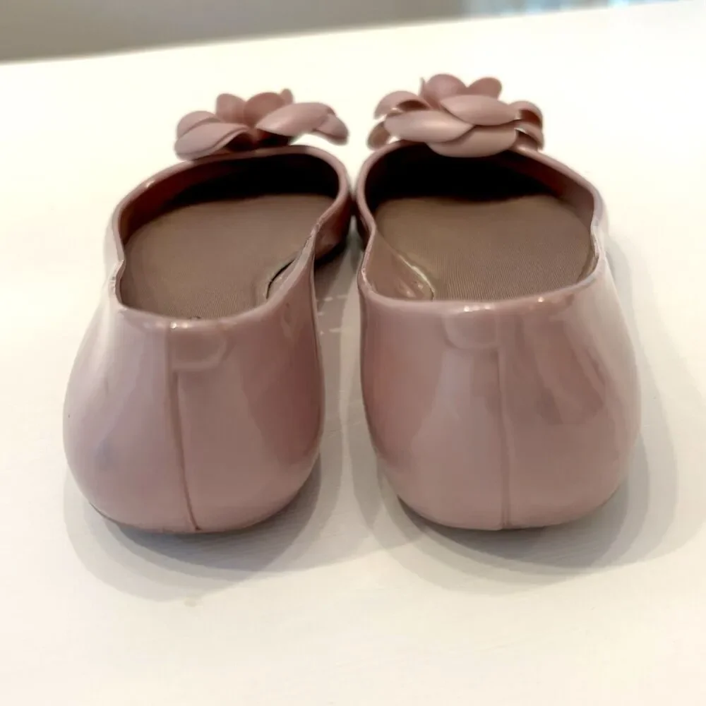 Kate Spade‎ Pink Rose Jelly Camilla Flower Ballerina / Ballet Flats Shoes Size 6